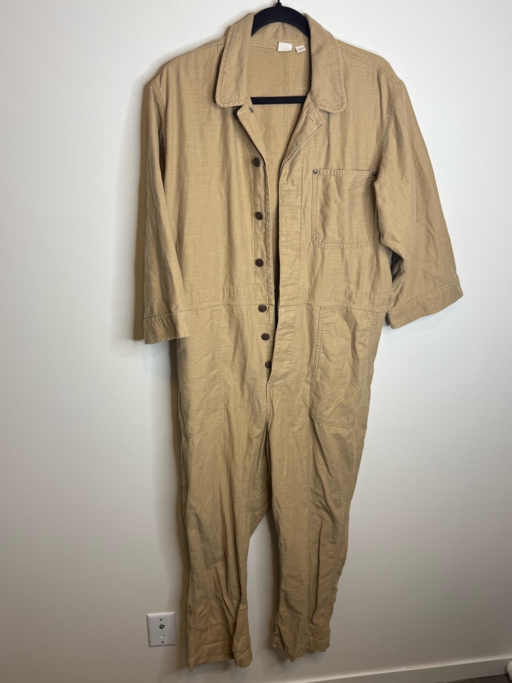 GAP Khaki Workwear One-Piece Jumpsuit size large